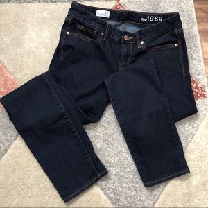 Gap dark wash always skinny jeans